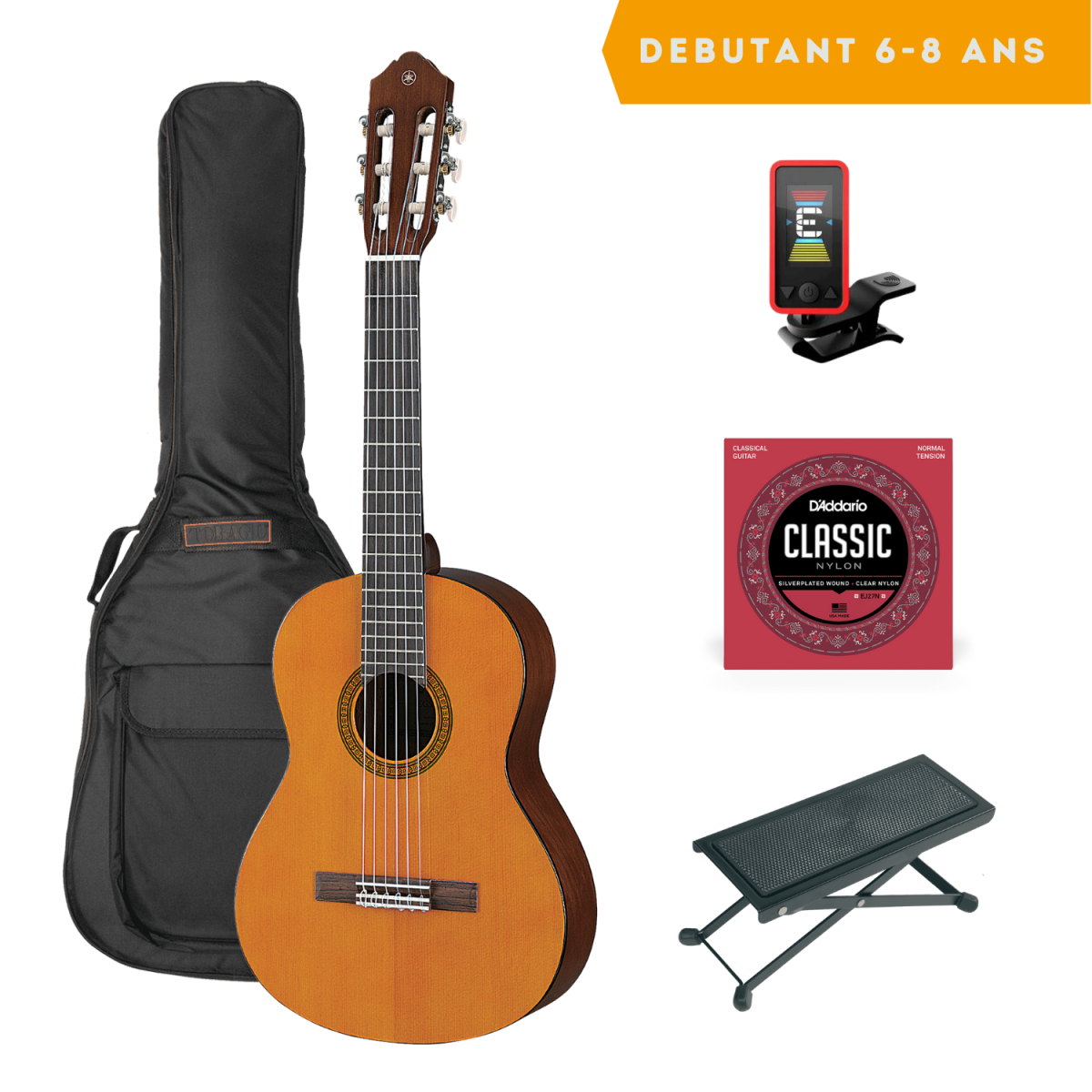 Yamaha Pack Deluxe 1/2 Enfant 6-8 ans - Guitares Classiques